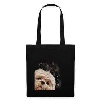 Dog Curious Shih Tzu - Tote Bag - black - Front