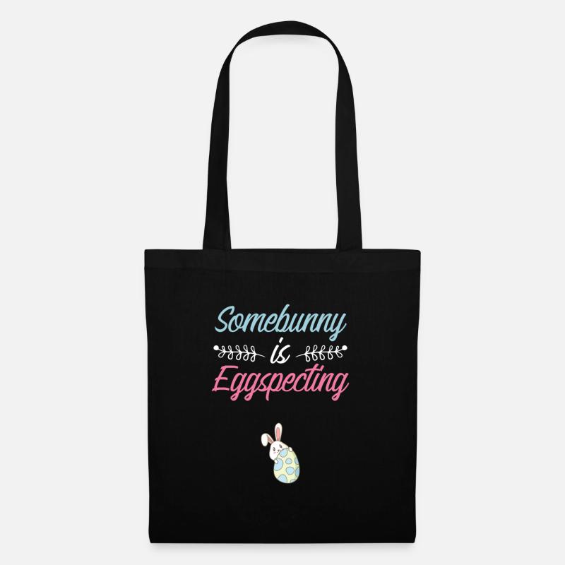 Easter Eggspecting - Tote Bag - black