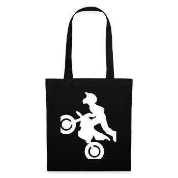 Retro Motocross gift for Biker - Tote Bag - black - Front