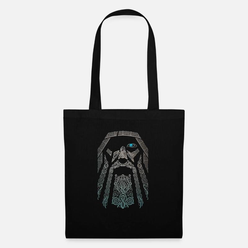 Wikinger Viking Valhalla Odin Thor Nordmann Skal - Stoffbeutel - Schwarz