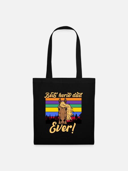 Best Horse Dad Ever - Stoffbeutel - Schwarz