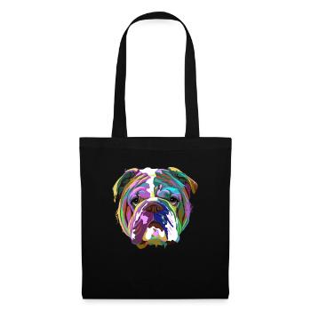 English Bulldog Splash - Tote Bag - black - Front