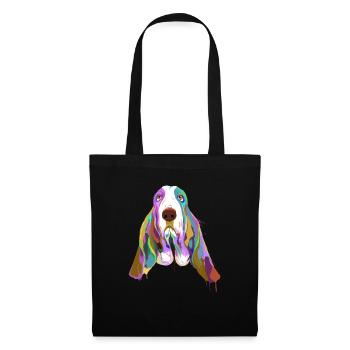 Basset Hound Dog Splash - Tote Bag - black - Front
