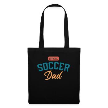 Official Soccer Dad Fußball Spielender Vater Papa - Stoffbeutel - Schwarz - Vorne