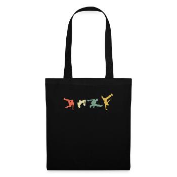 Retro Parkour gift for extreme sports lovers - Tote Bag - black - Front