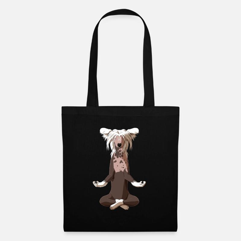 Chien de mer chinois méditant - Sac en tissu - noir