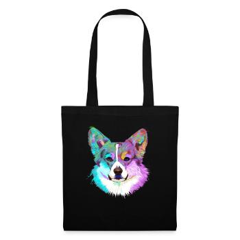 Colored Corgi Dog - Tote Bag - black - Front