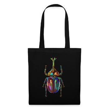 Colored Rhinoceros beetle - Tote Bag - black - Front