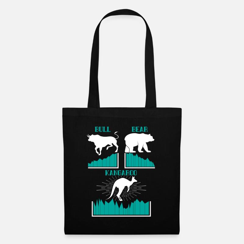 Bull Bear und Kangaroo Market Volatility Trader - Stoffbeutel - Schwarz