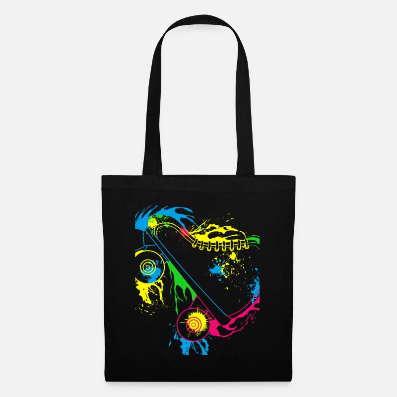 Colored Roller Skates - Tote Bag - black
