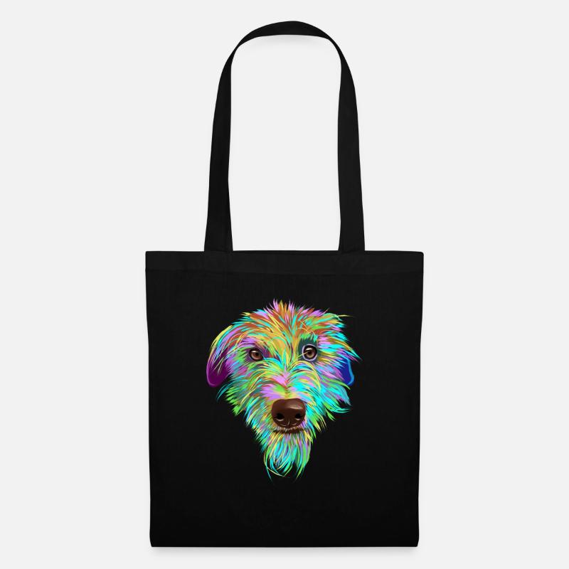 Scottish Deerhound Hund - Stoffbeutel - Schwarz