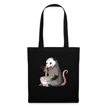 Opossum Eats Ramen Noodles - Tote Bag - black - Front