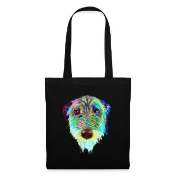 Splash Irish Wolfhound Dog - Tote Bag - black - Front