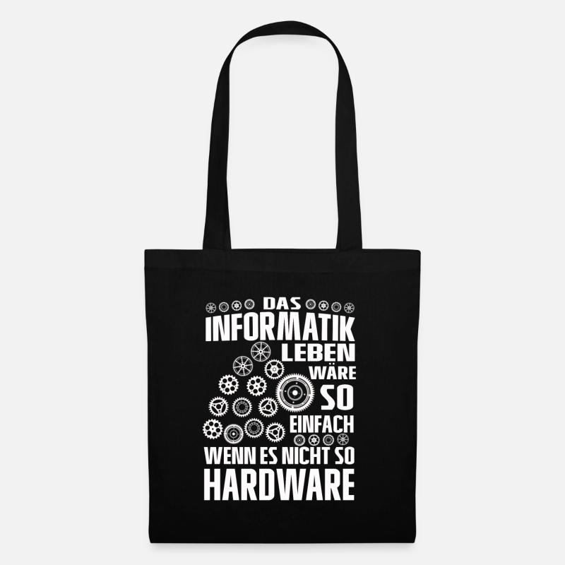 Lustiger Informatik Spruch für Informatiker - Stoffbeutel - Schwarz