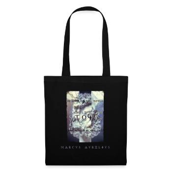 Marcus Aurelius Stoicism Be Happy Motivational - Tote Bag - black - Front
