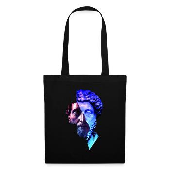 Stoicism Marcus Aurelius Purple Universe Artwork - Tote Bag - black - Front