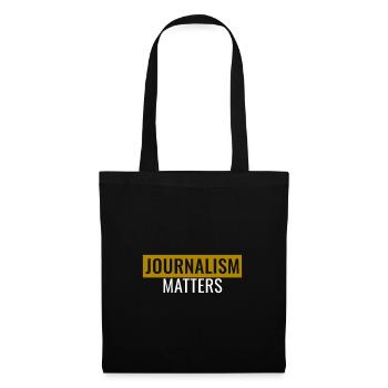 Journalismus Ist Wichtig Redefreiheit Journalist - Stoffbeutel - Schwarz - Vorne