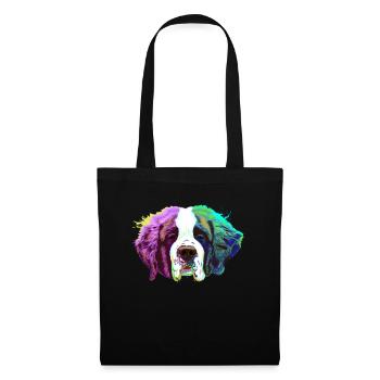 Splash Saint Bernard Dog - Tote Bag - black - Front