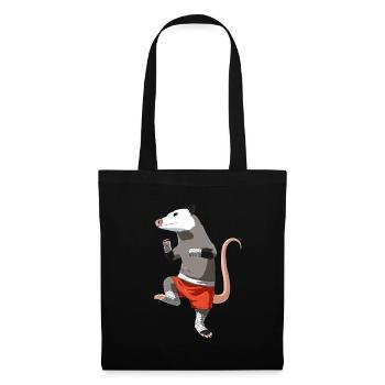 Muay Thai Opossum - Sac en tissu - noir - Devant