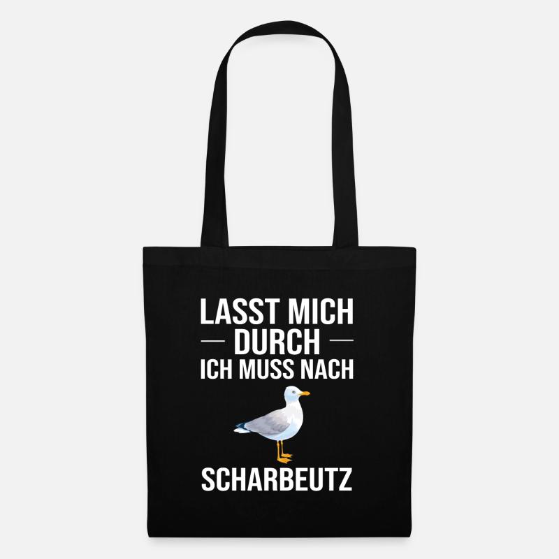Scharbeutz Ostsee Urlaub - Stoffbeutel - Schwarz