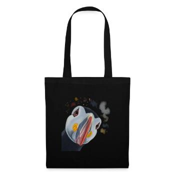 Curious Puffin - Tote Bag - black - Front