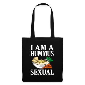 Je suis houmous amants houmous drôles houmous - Sac en tissu - noir - Devant