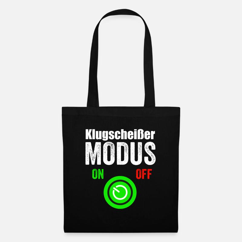 witzige Expertensprüche und Sprücheklopfer - Stoffbeutel - Schwarz
