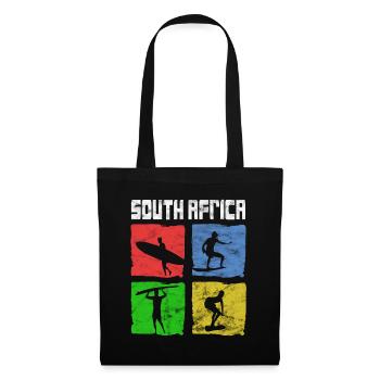 Surfing for Surfers Vintage South Africa Gift Idea - Tote Bag - black - Front