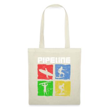 Surf pour les surfeurs Vintage Pipeline Idée cadeau - Sac en tissu - nature - Devant