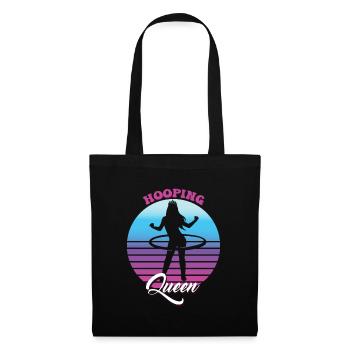 Hooping Queen Hullern Hulahoop - Stoffbeutel - Schwarz - Vorne