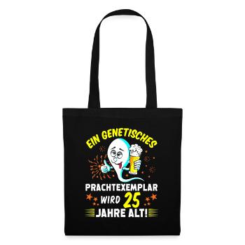 Vor 25 Jahren war ich mal der Schnellste 25 Jahre - Stoffbeutel - Schwarz - Vorne