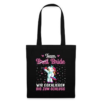 Junggesellenabschied Frauen Geschenke Braut - Stoffbeutel - Schwarz - Vorne