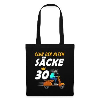 30. Geburtstag Geschenk für Männer 30. Ehrentag - Stoffbeutel - Schwarz - Vorne