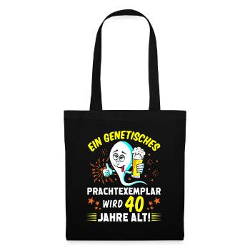 Vor 40 Jahren war ich mal der Schnellste Statement - Stoffbeutel - Schwarz - Vorne
