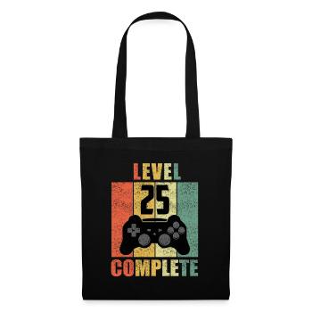 25 Geburtstag 25 Jahre Geschenk lustig 25 Jubiläum - Stoffbeutel - Schwarz - Vorne