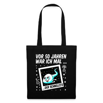 50. Geburtstag Mann lustig Club der alten Säcke 50 - Stoffbeutel - Schwarz - Vorne