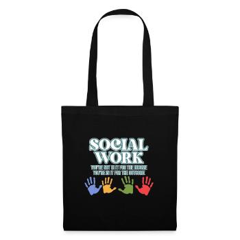 Social Work Definition Proud - Tote Bag - black - Front