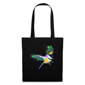 Flying Splash Bird Chickadee - Tote Bag - black - Front