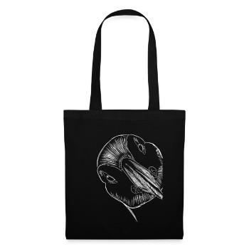 Funny Bird Puffin - Tote Bag - black - Front