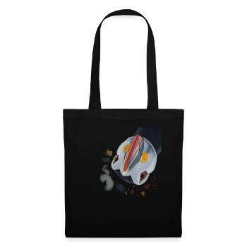 Funny Curious Puffin Bird - Tote Bag - black - Front
