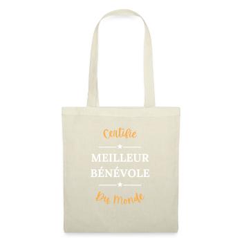 Certifié meilleur bénévole - Sac en tissu - nature - Devant