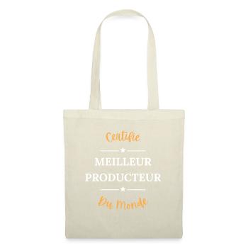 Certifié meilleur producteur - Sac en tissu - nature - Devant