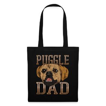 Puggle Dad Dogs Gift Father's Day Puggle - Tote Bag - black - Front