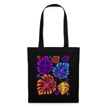 Plante d’intérieur Monstera Deliciosa Plante Monstera - Sac en tissu - noir - Devant