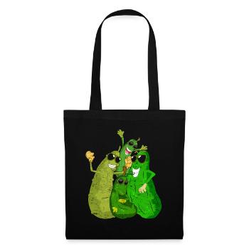 Cool Vegetable Funny Gift Sunglasses Cucumber - Tote Bag - black - Front