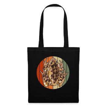 Nature Animal Frog Gift Amphibians Retro Toad - Tote Bag - black - Front