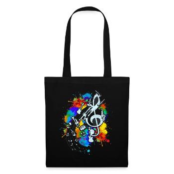 Violin keys Musical instruments Clef - Tote Bag - black - Front