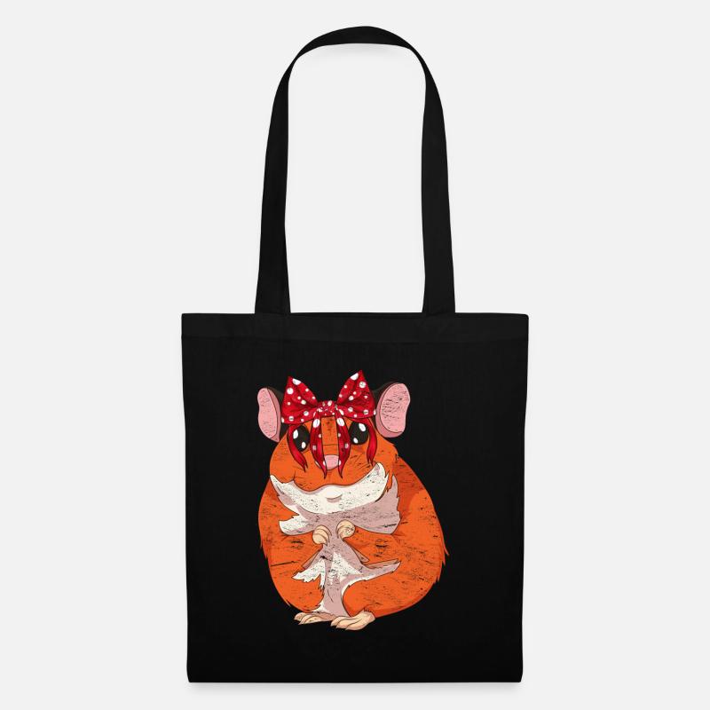 Hamster - Stoffbeutel - Schwarz