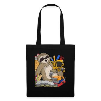 Enrolment Animal Gift Primary School Sloth - Tote Bag - black - Front