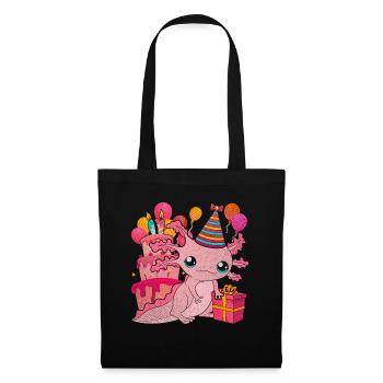 Birthday Animal Gift Axolotl - Tote Bag - black - Front